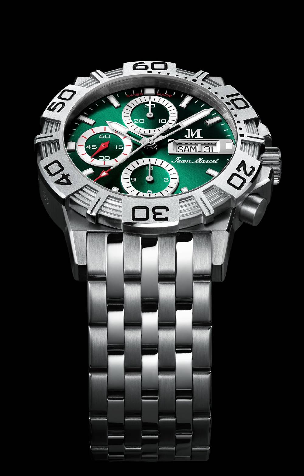Jean Marcel Automatik-Chronograph Mythos II Modell 520.60.92.94 Letzter Tag