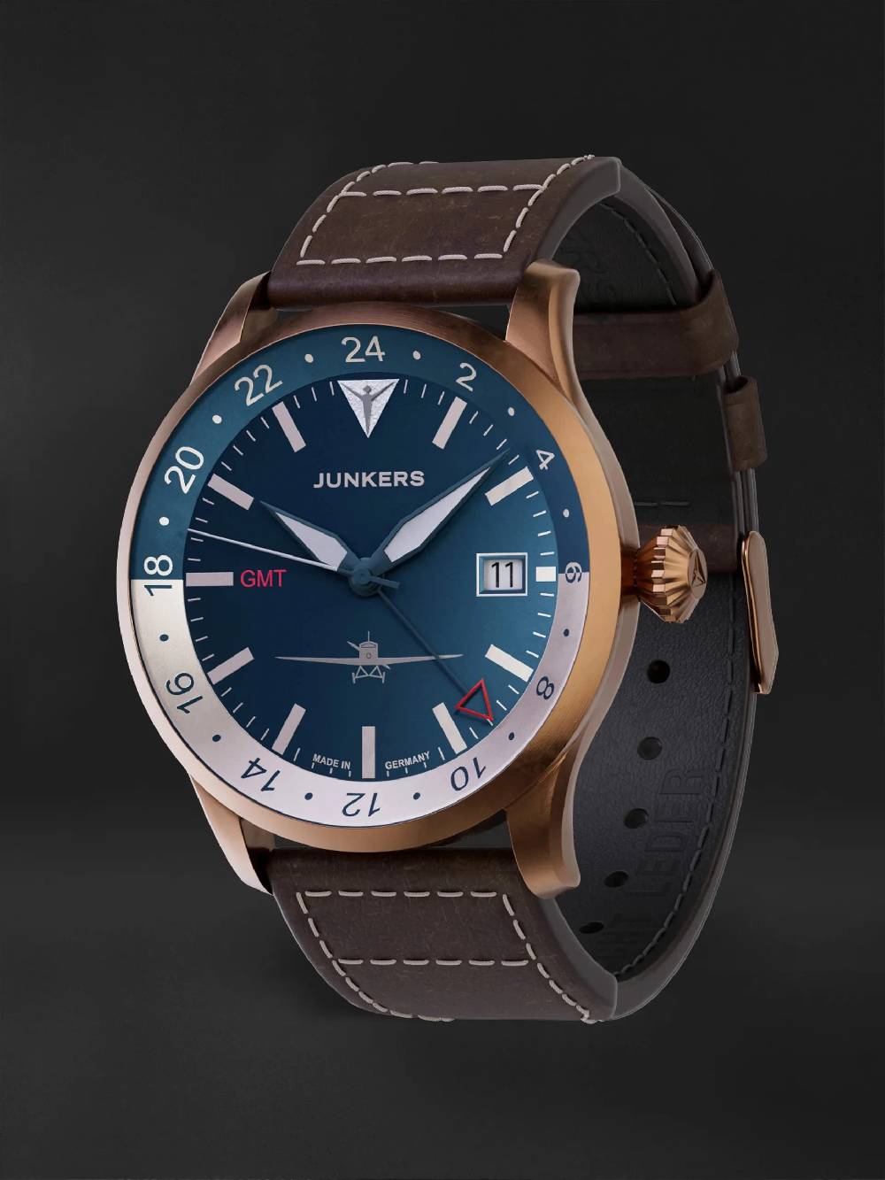 Junkers Flieger GMT Automatik Kostenlose Rückgabe