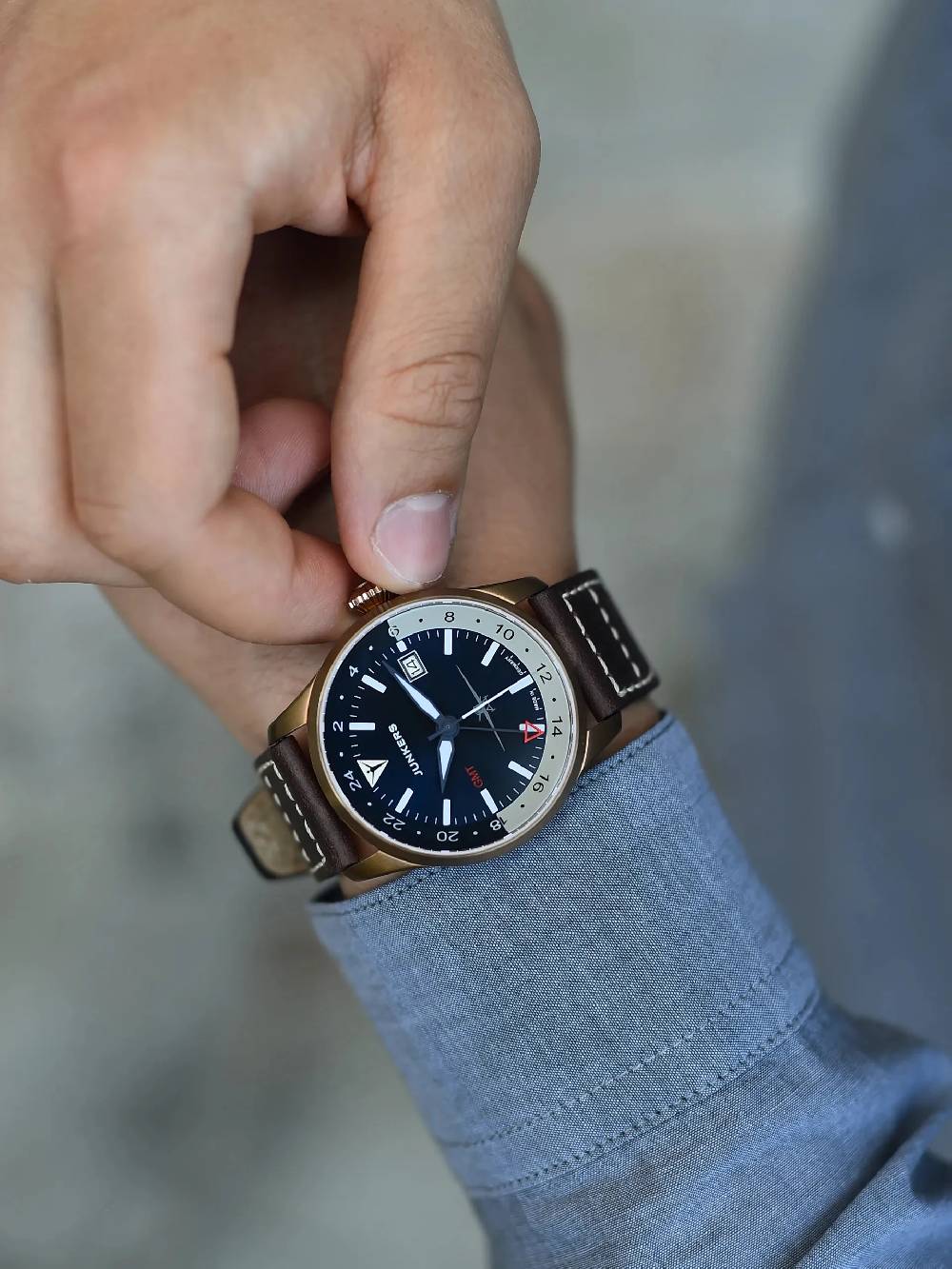 Junkers Flieger GMT Automatik Kostenlose Rückgabe