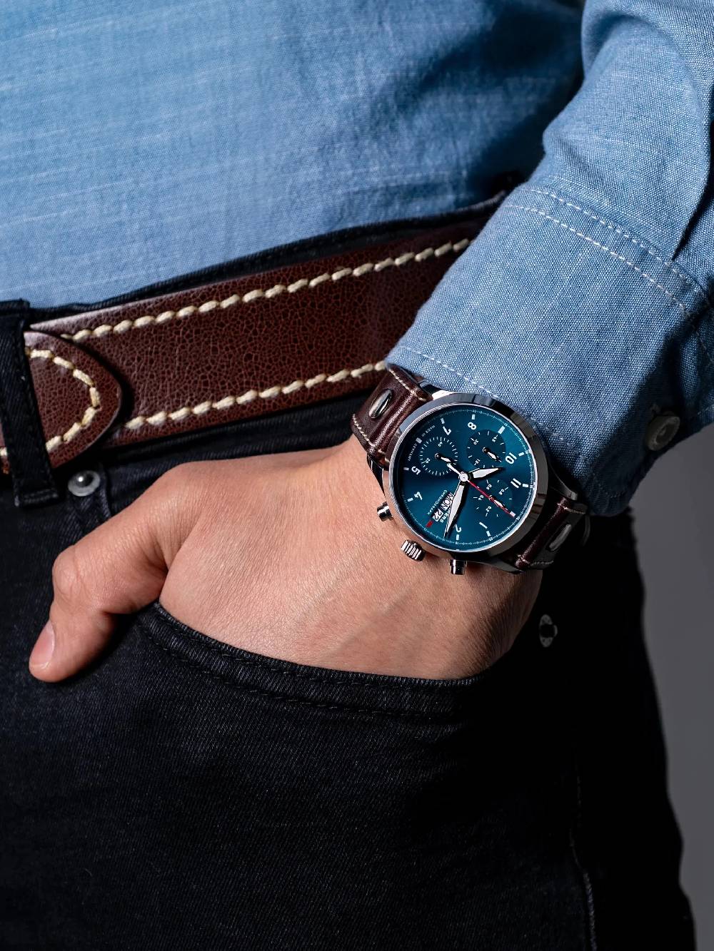 Junkers Cockpit Chronograph Sonderangebot der Fabrik
