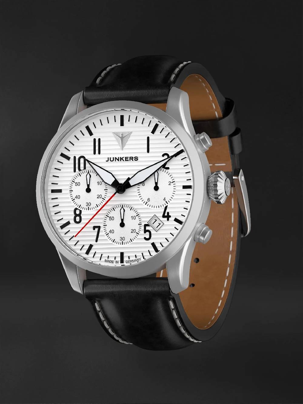 Junkers Flieger Chronograph Kostenloser Versand international
