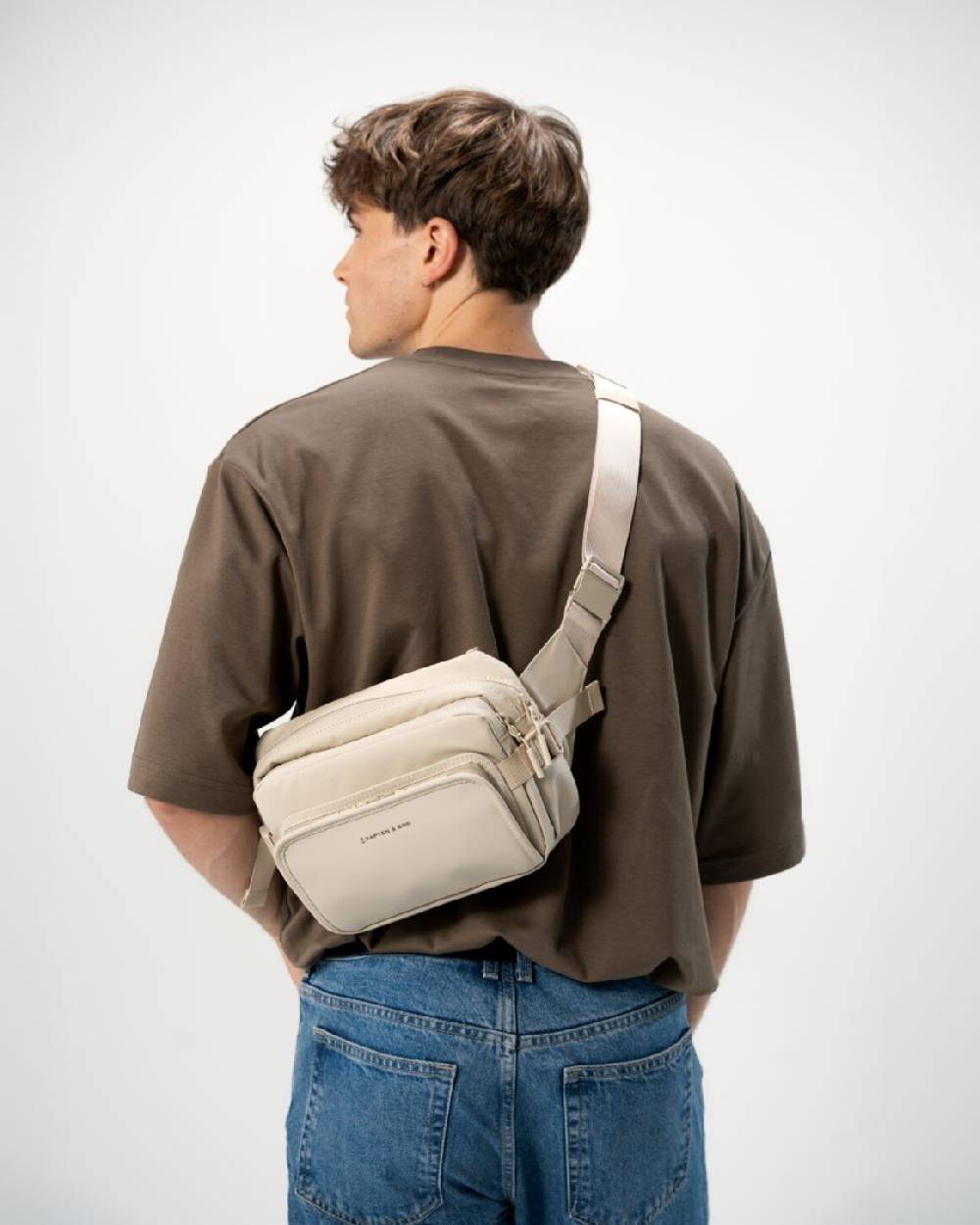 Kpten & Son Lisbon Crossbody Sandstone Auslauf