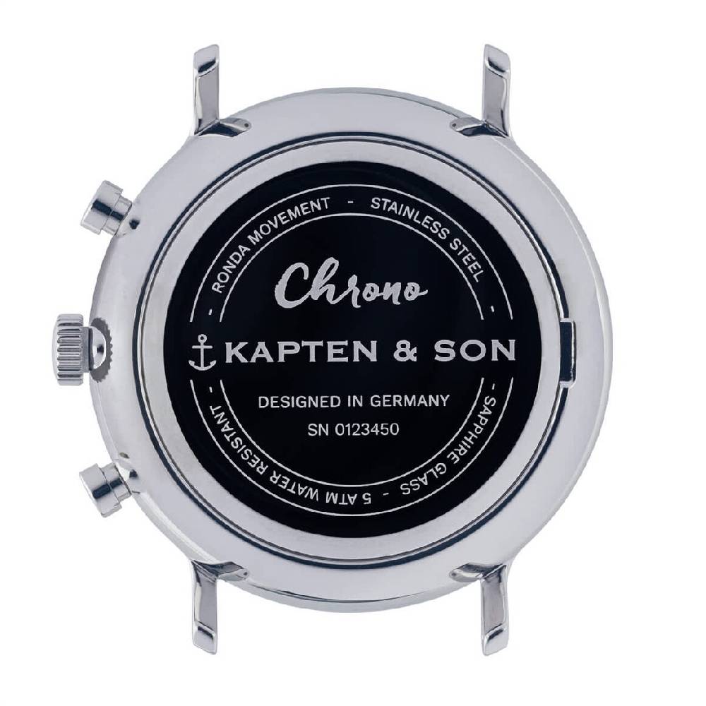 Kpten & Son Chrono Silver Steel im Angebot