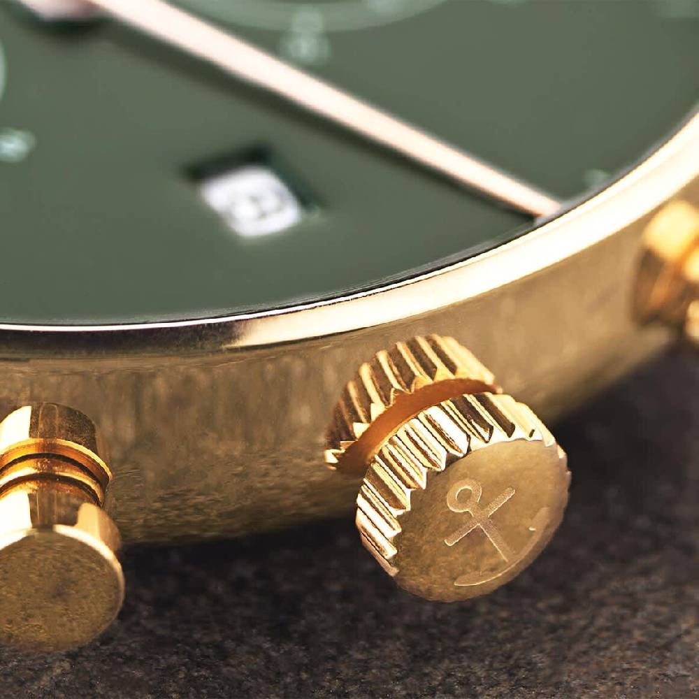 Kpten & Son Chrono Gold Green Steel Exklusivangebot