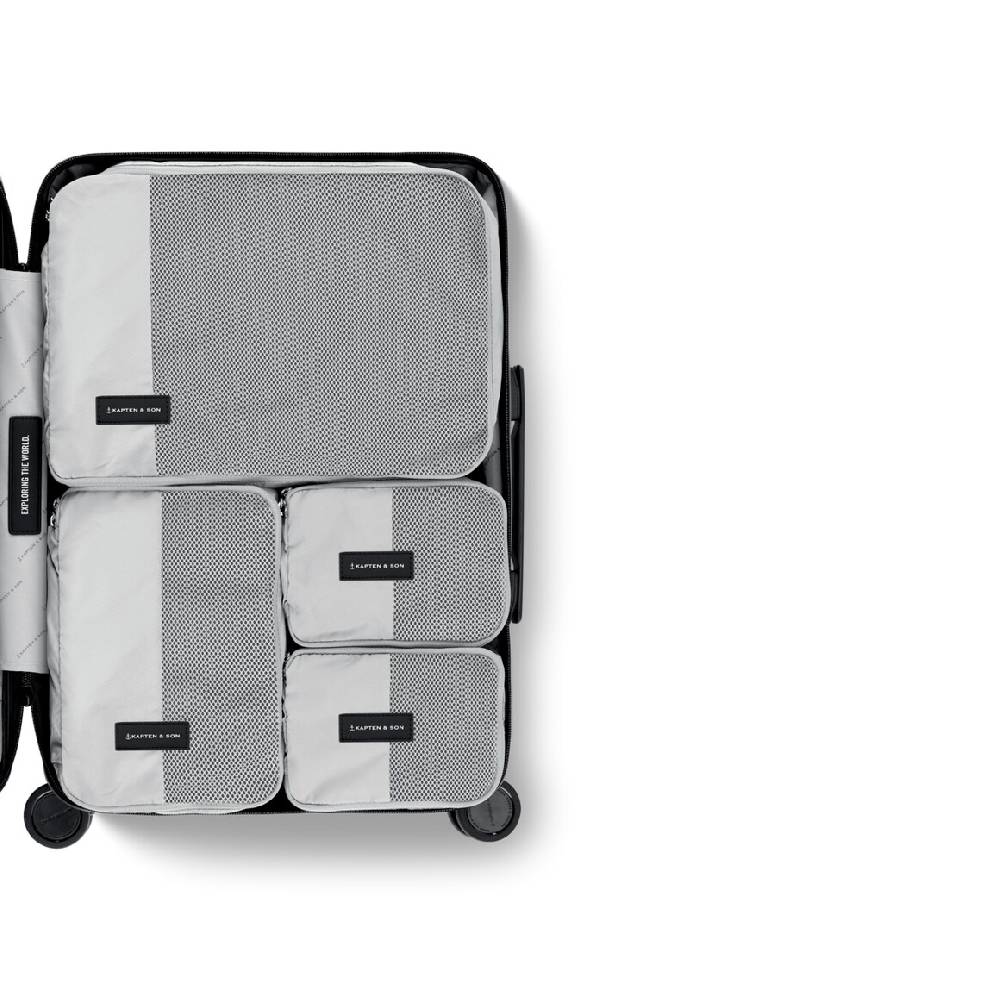 Kpten & Son Packing Cubes Set Small All Black Top Angebot