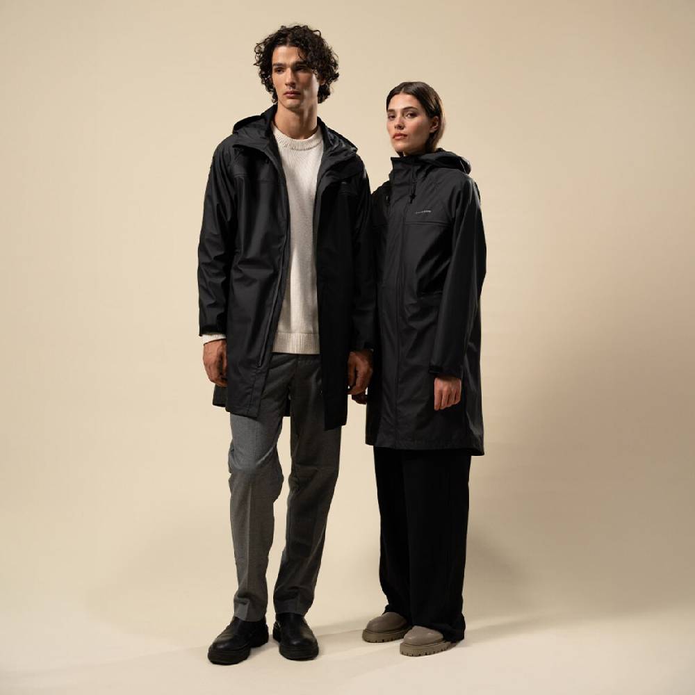Kpten & Son Everyday Rain Jacket Long Midnight Black Saisonale Angebote
