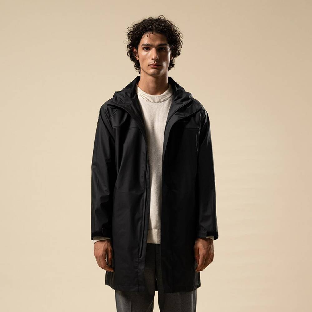 Kpten & Son Everyday Rain Jacket Long Midnight Black Saisonale Angebote