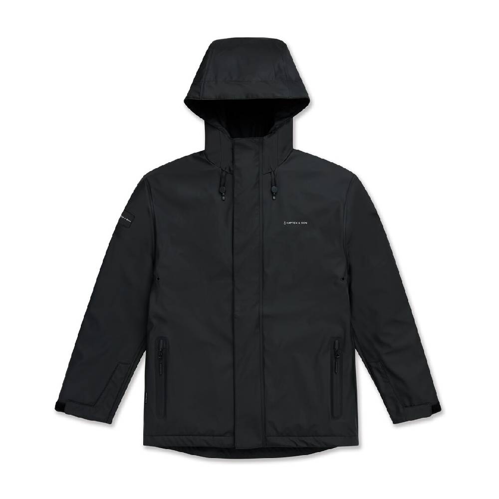 Kpten & Son Everyday Rain Jacket Short Midnight Black Räumungsverkauf