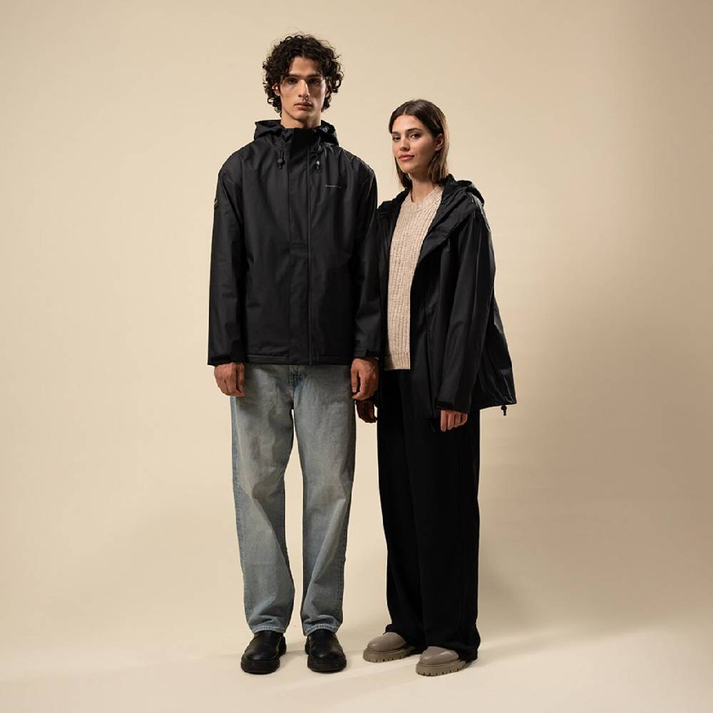 Kpten & Son Everyday Rain Jacket Short Midnight Black Räumungsverkauf