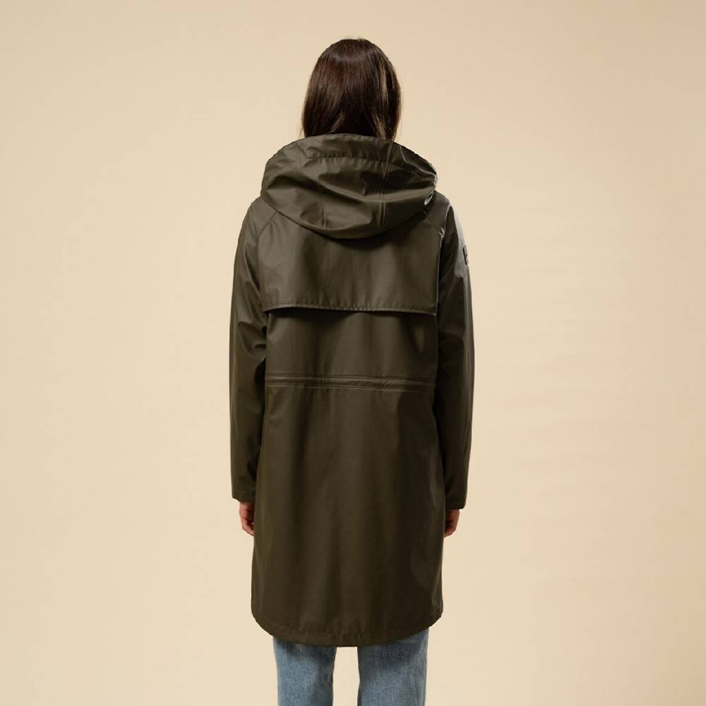 Kpten & Son Everyday Rain Jacket Long Forest Green Tägliche Deals