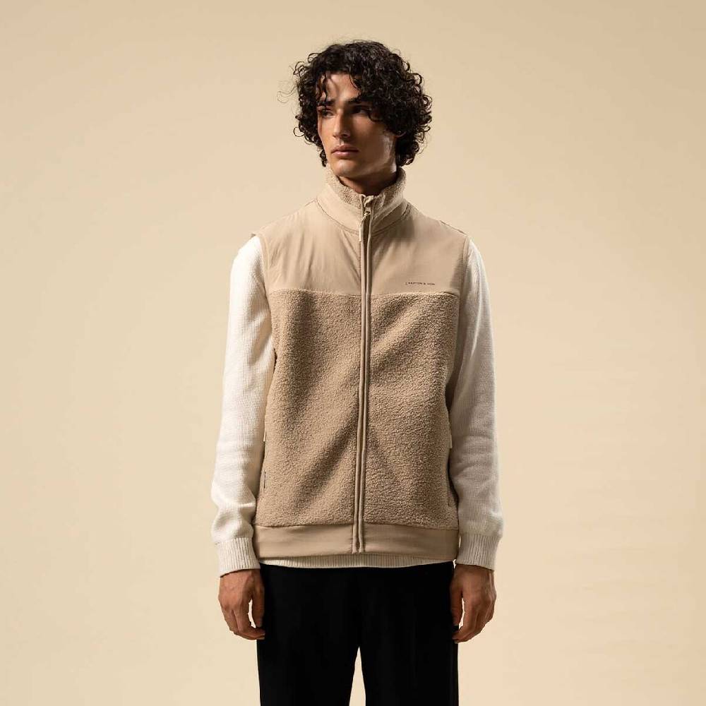 Kpten & Son Everyday Fleece Vest Sandstone Riesige Ersparnisse