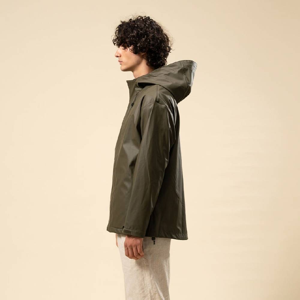 Kpten & Son Everyday Rain Jacket Short Forest Green VIP-Rabatte