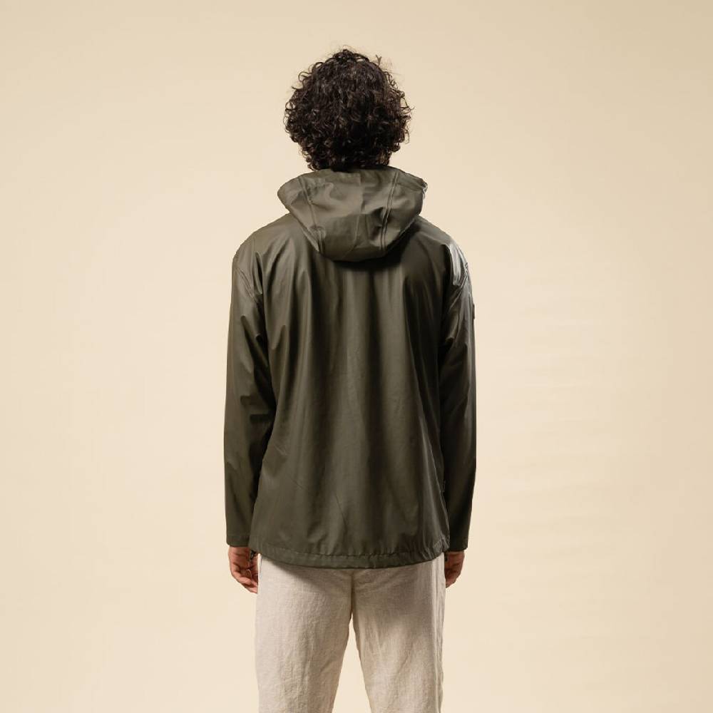 Kpten & Son Everyday Rain Jacket Short Forest Green VIP-Rabatte