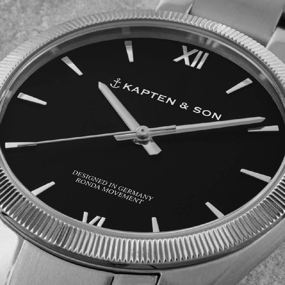 Kpten & Son Crush Silver Black Steel Begrenzte Freigabe