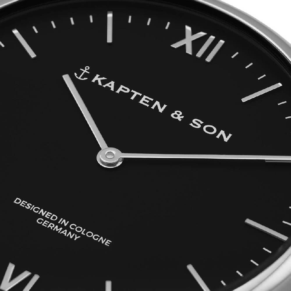 Kpten & Son Campus Small Silver Black Mesh Letzter Tag