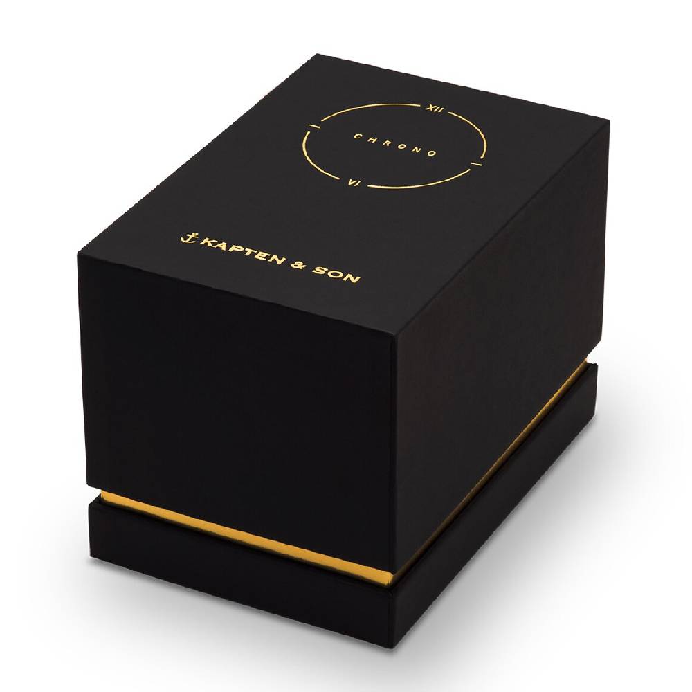 Kpten & Son Chrono Gold Woven Steel Bis zu 60% Rabatt