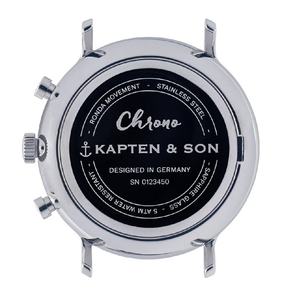 Kpten & Son Chrono Silver Bicolor Steel Bis zu 65% Rabatt