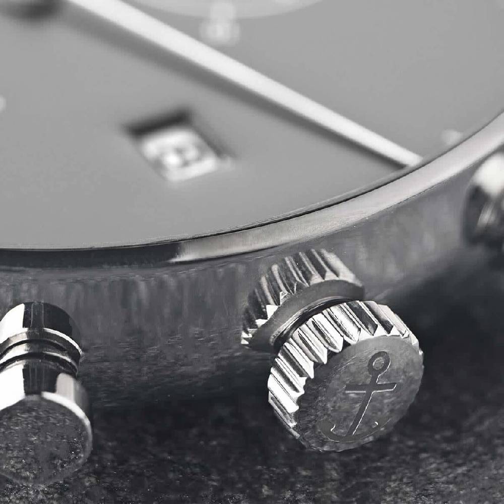 Kpten & Son Chrono Silver Black Steel Nur für heute
