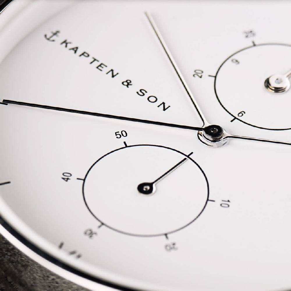 Kpten & Son Chrono Silver Mesh Sonderangebot der Fabrik