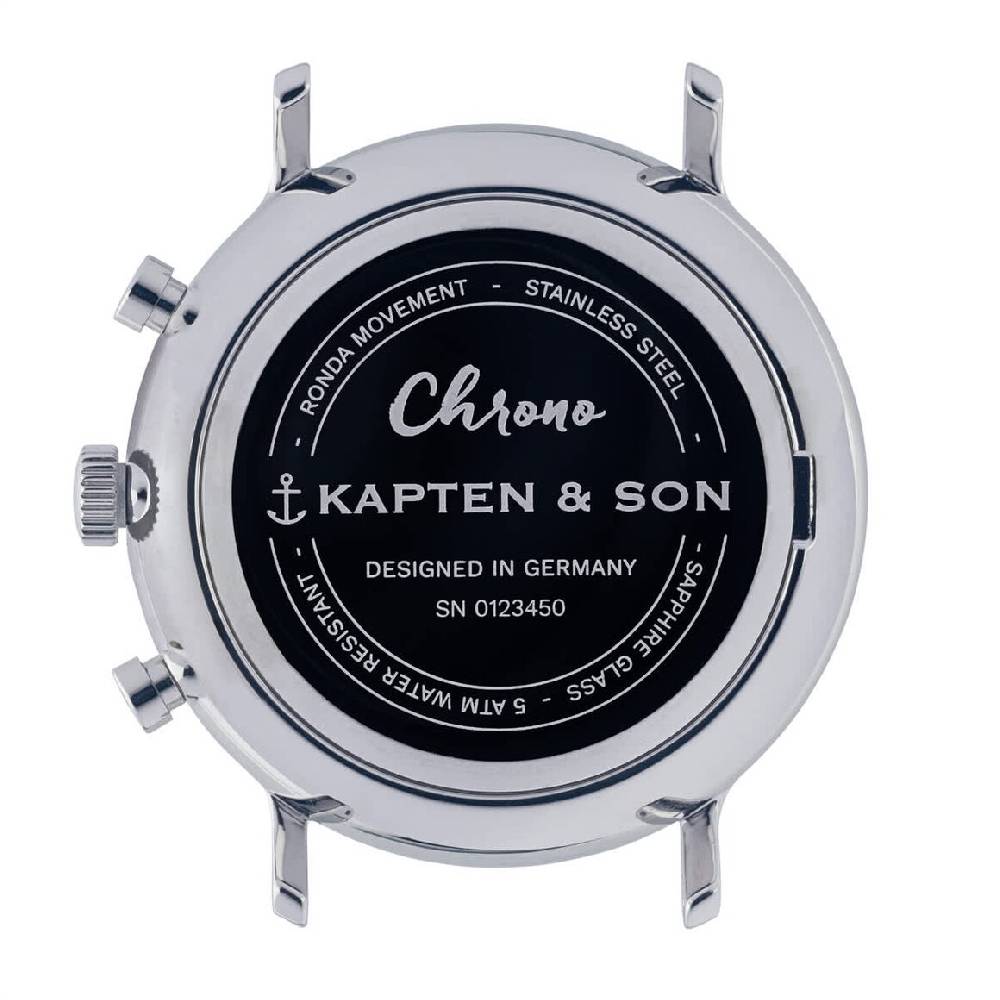 Kpten & Son Chrono Silver Mesh Sonderangebot der Fabrik