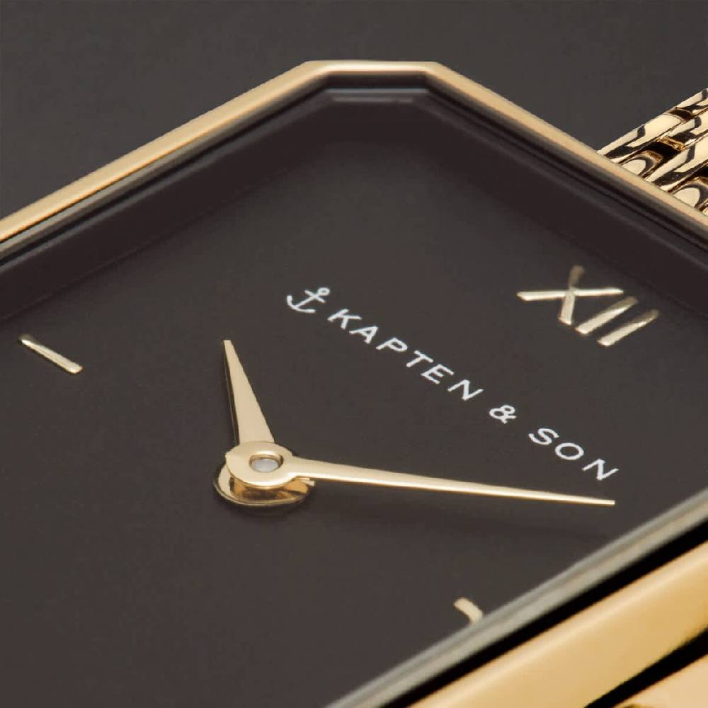 Kpten & Son Grace Gold Black Woven Steel Discount Store für neue Produkte