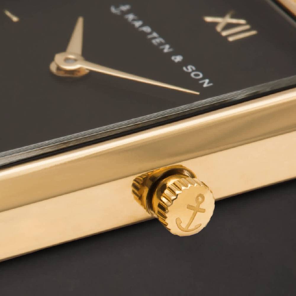 Kpten & Son Grace Gold Black Woven Steel Discount Store für neue Produkte