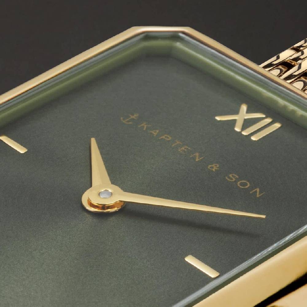 Kpten & Son Grace Gold Green Woven Steel Super Rabatt