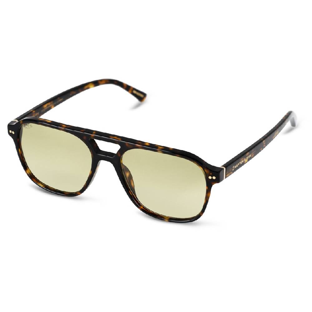 Kpten & Son Zurich Oversize Dark Tortoise Green Fabrik Onlineshop