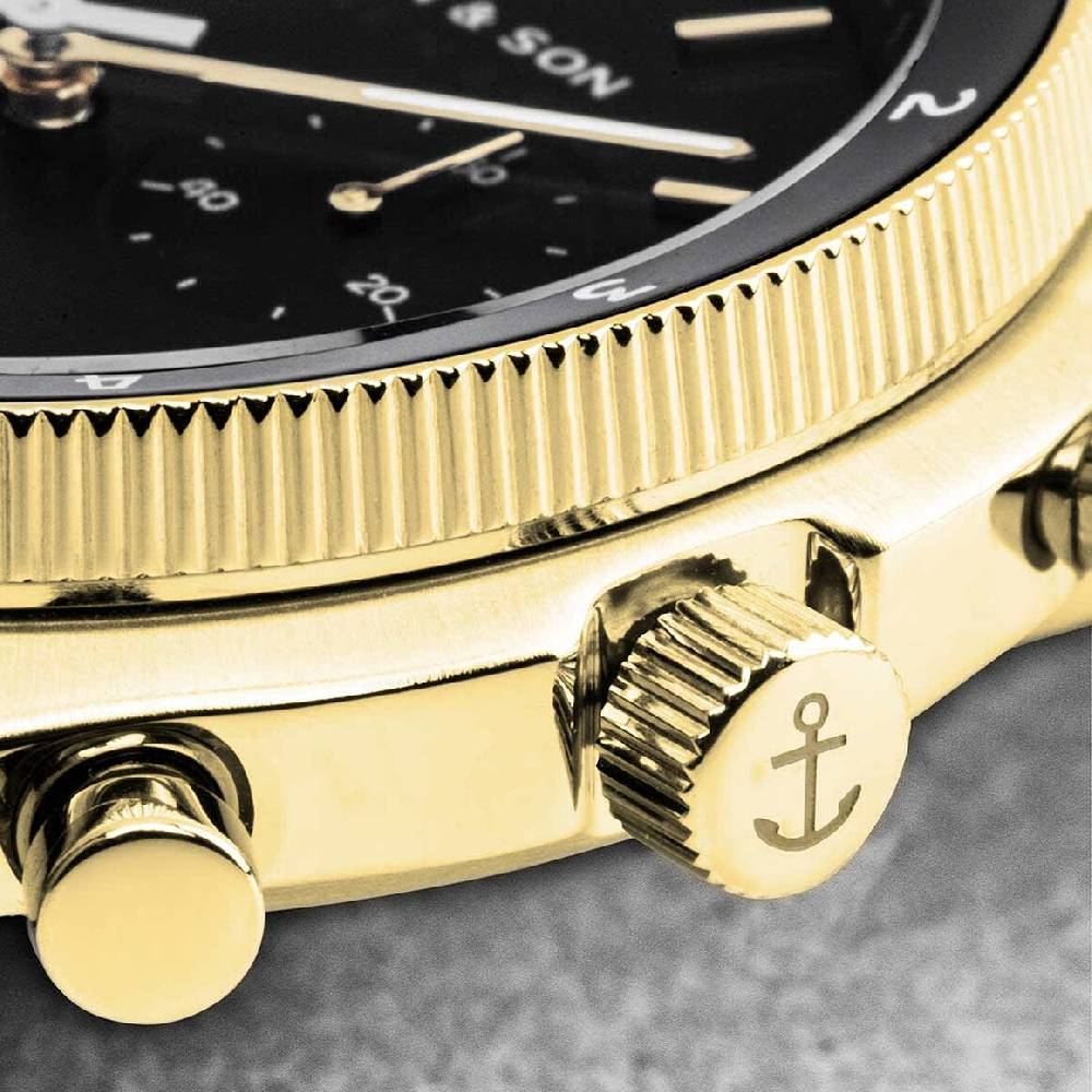 Kpten & Son Rise Gold Black Steel Tägliche Deals