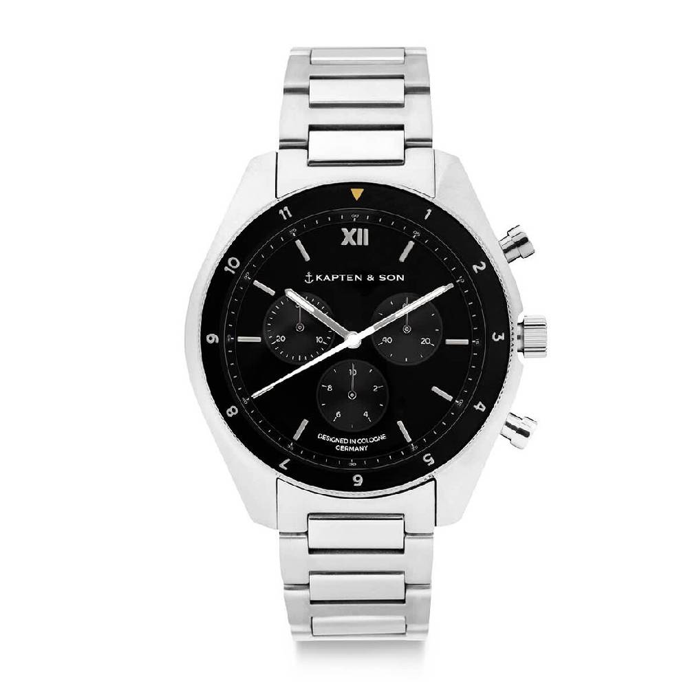 Kpten & Son Rise Silver Black Steel Sonderangebote