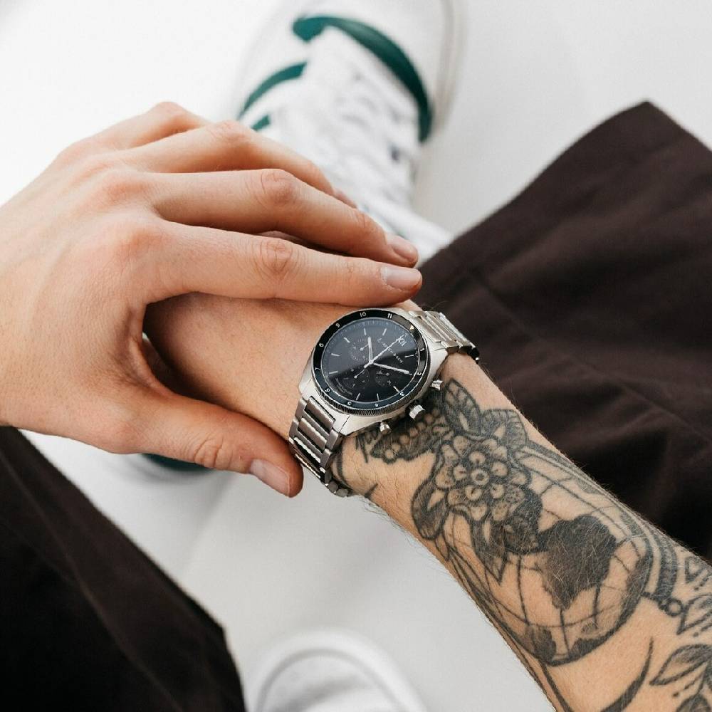 Kpten & Son Rise Silver Black Steel Sonderangebote
