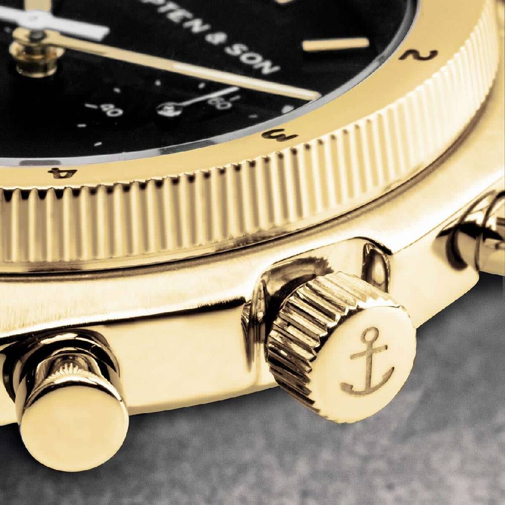 Kpten & Son Rise Small Gold Black Steel VIP-Rabatte