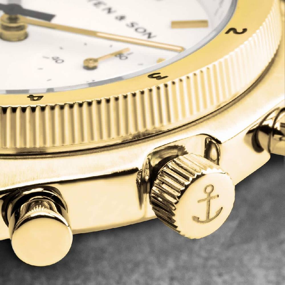 Kpten & Son Rise Small Gold Steel Tiefpreis