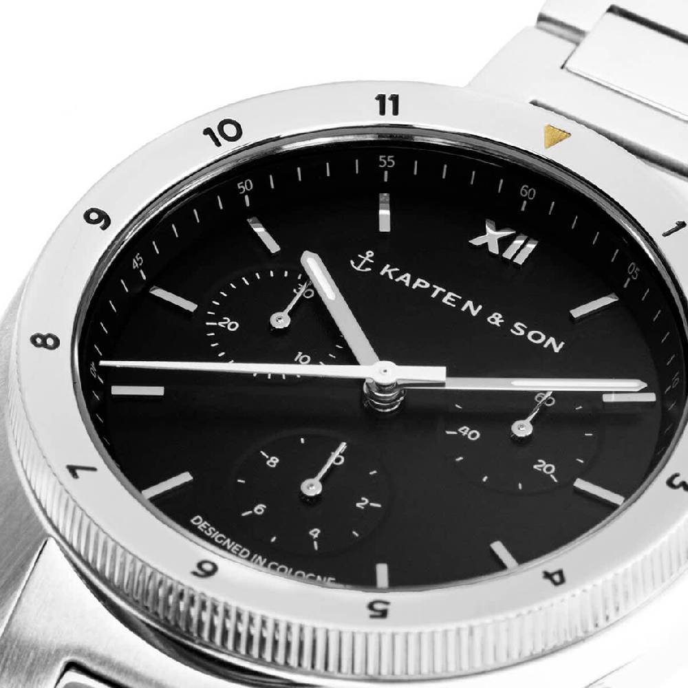 Kpten & Son Rise Small Silver Black Steel Wochenangebot