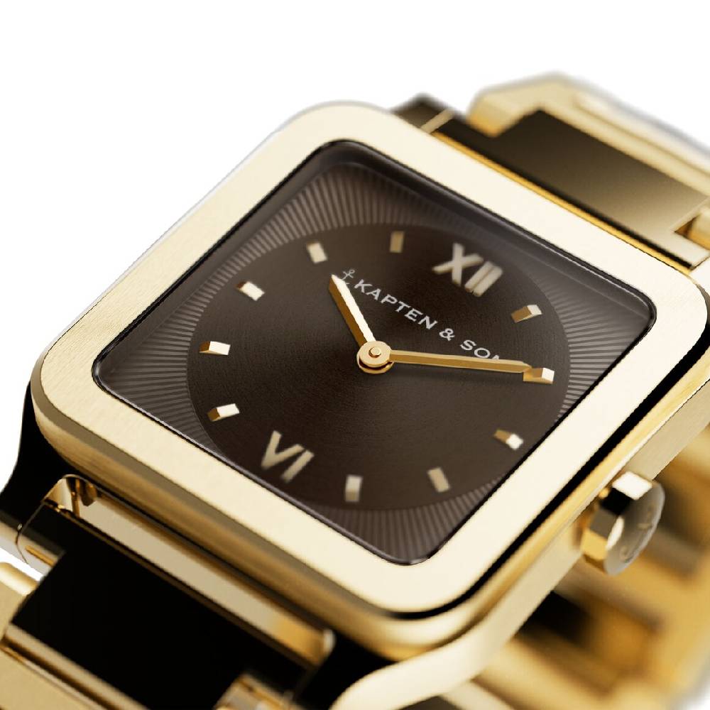 Kpten & Son Tresor Gold Brown Bold Steel Online Shopping