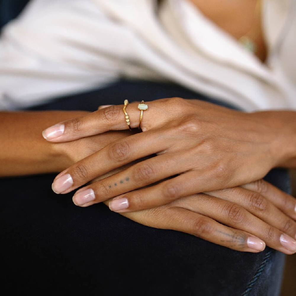 Kpten & Son Ring Harmony Single Stone Gold Exklusive Angebote
