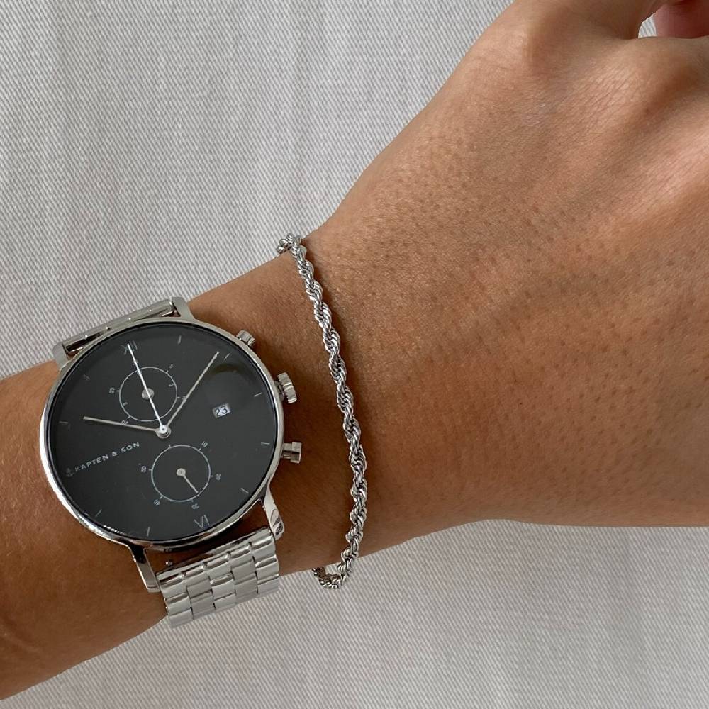 Kpten & Son Bracelet Helix Silver Bestseller