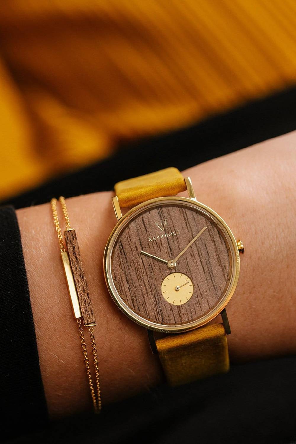 Kerbholz RECTANGLE BRACELET Rosenholz Bestseller