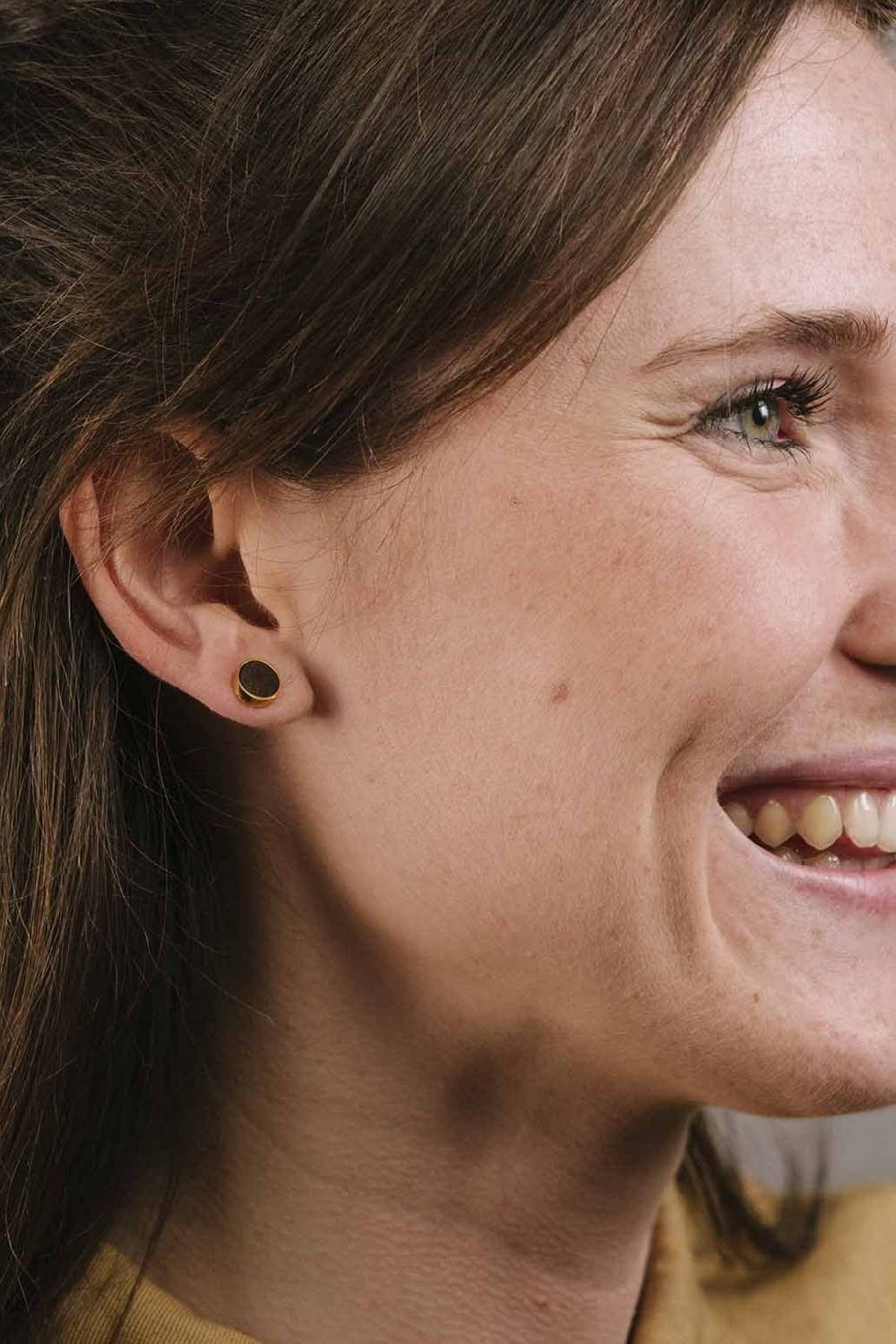 Kerbholz CIRCLE EARRING Rosenholz Riesige Ersparnisse