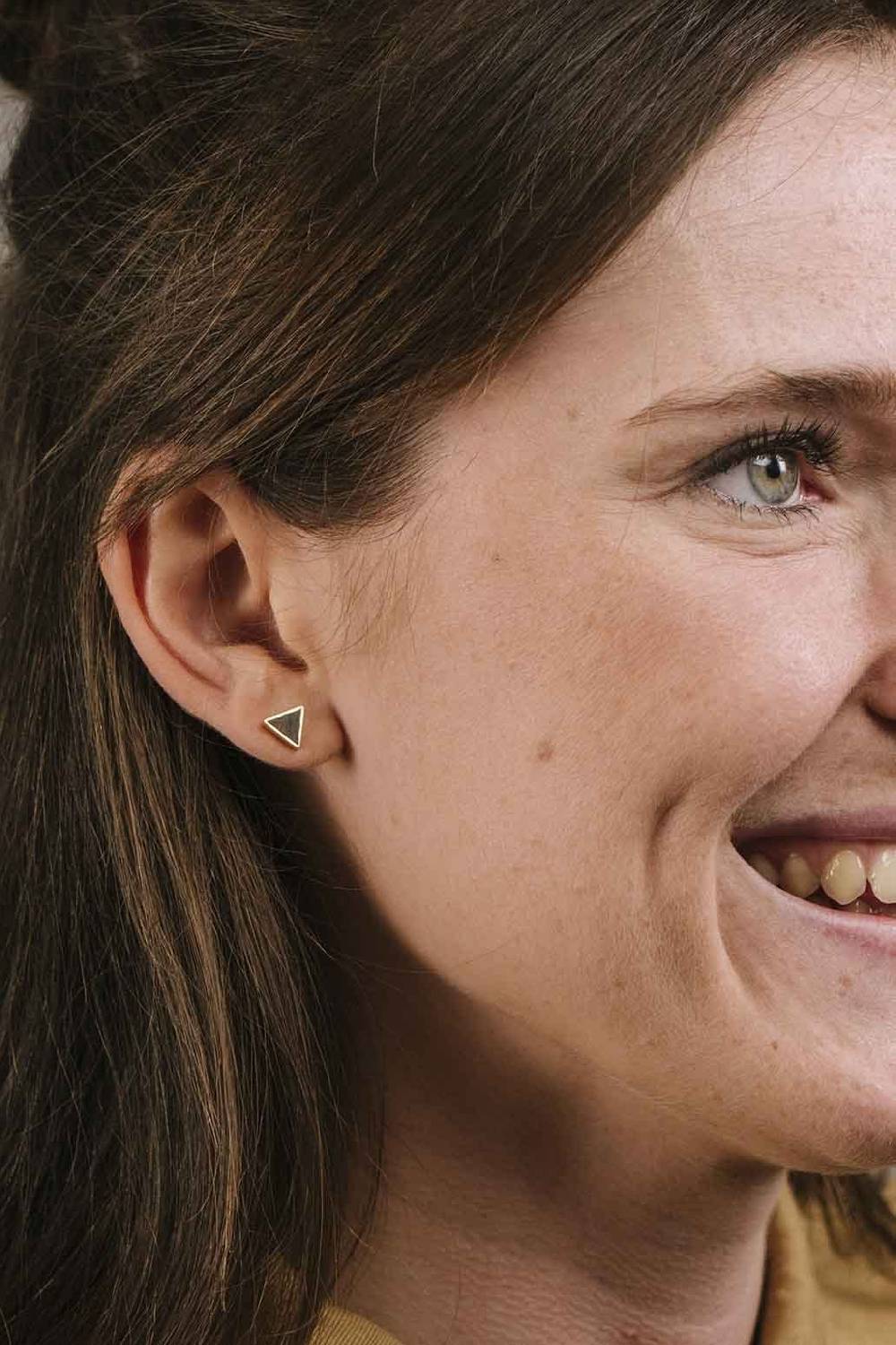 Kerbholz TRIANGLE EARRING Sandelholz Letzte 2 Tage