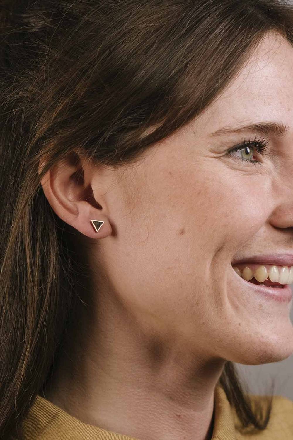 Kerbholz TRIANGLE EARRING Sandelholz Letzter Tag