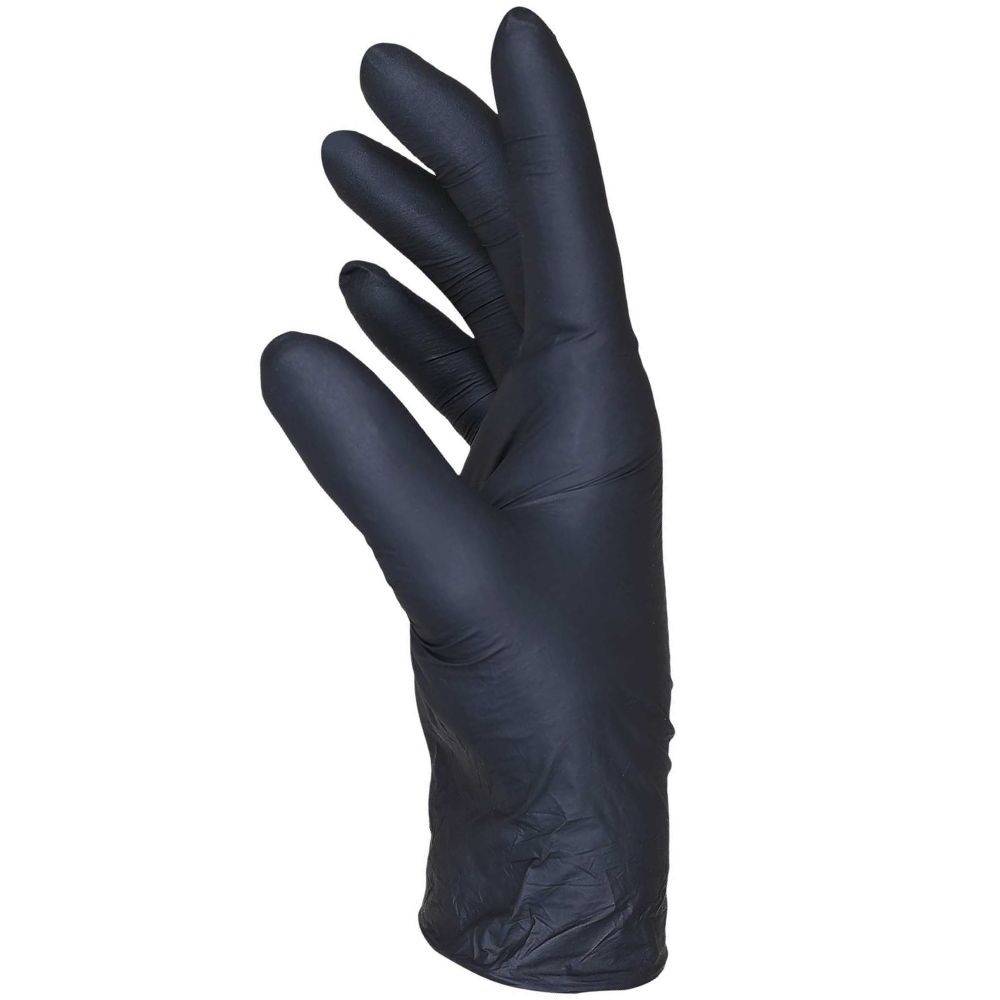 ﻿Kinetixx Schwarze Nitril-Einmalhandschuhe Allround+ Black Friday