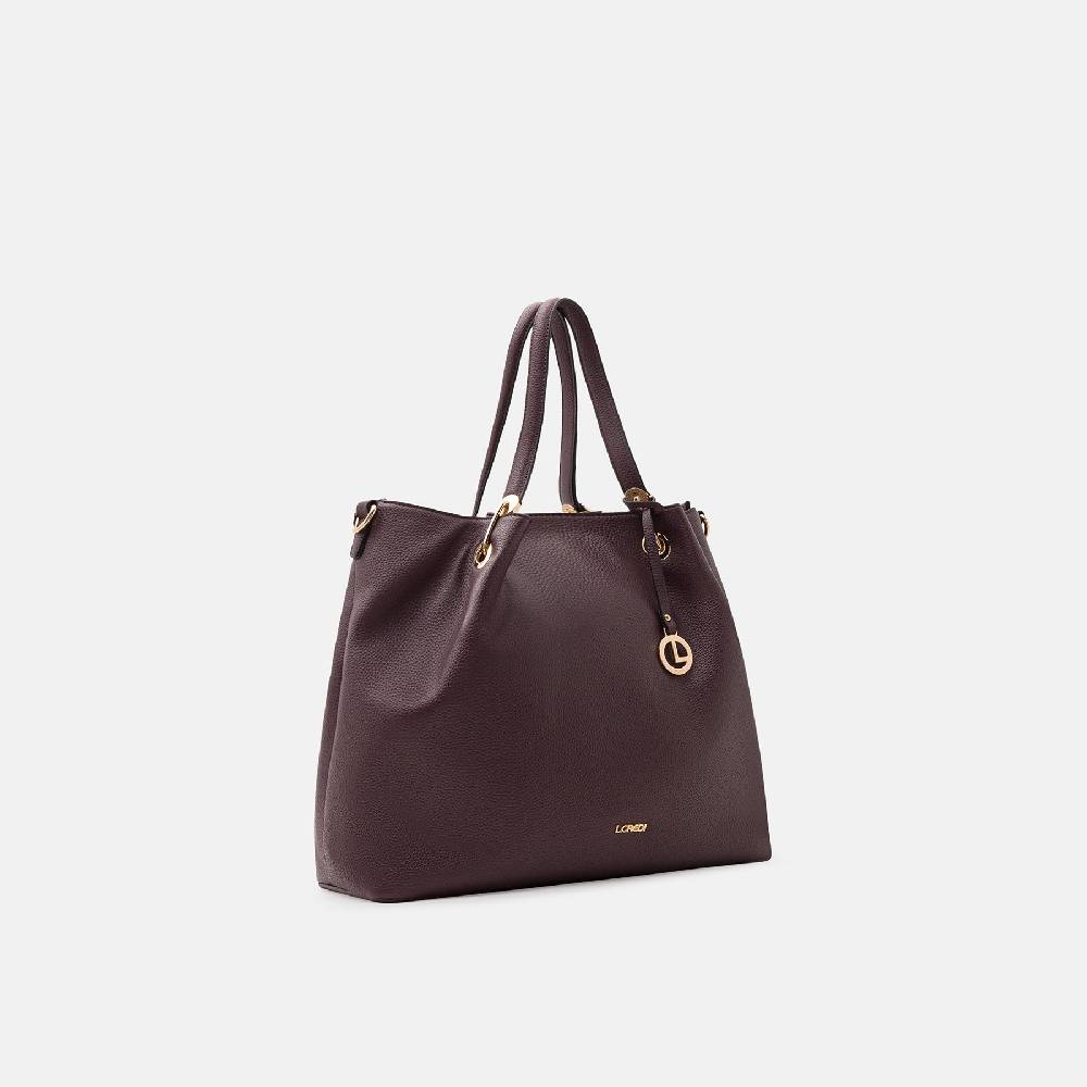 L. Credi Ebony Shopper dark plum Tägliche Deals