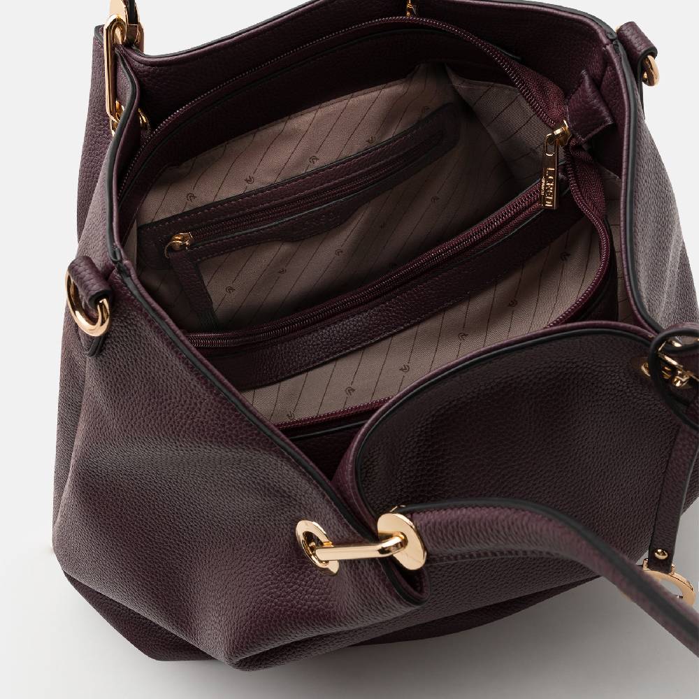 L. Credi Ebony Shopper dark plum Tägliche Deals