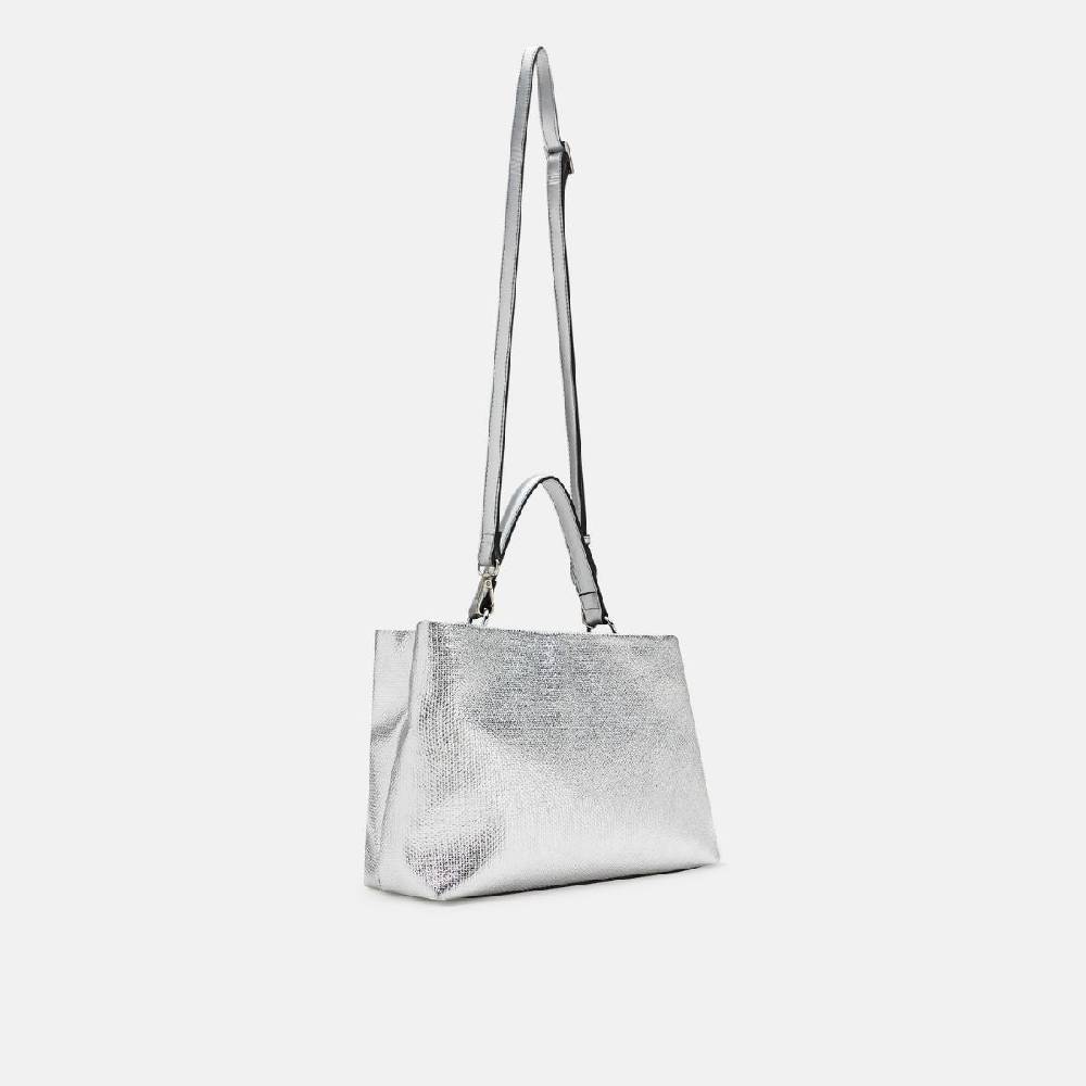 L. Credi Nadine Henkeltasche silber Outlet