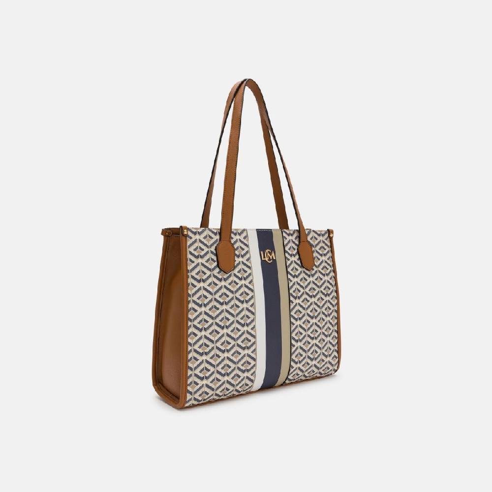L. Credi Melina Shopper beige multi Fabrikpreis