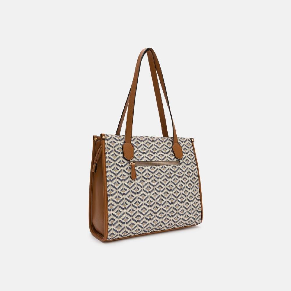 L. Credi Melina Shopper beige multi Fabrikpreis