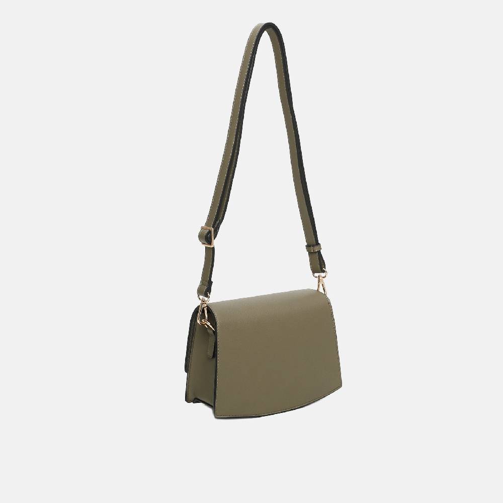L. Credi Lauretta Umhängetasche khaki Valentinstagsangebot