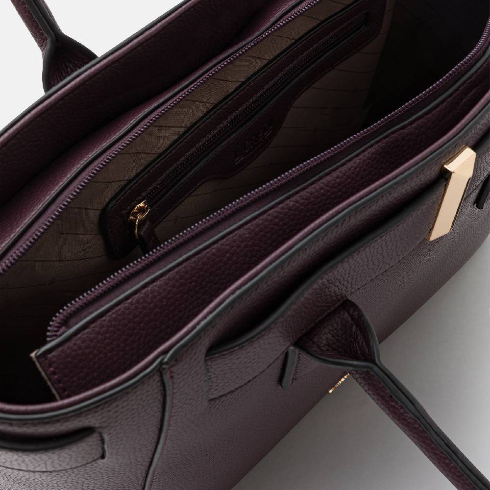 L. Credi Nadira Shopper dark plum Große Rabatte