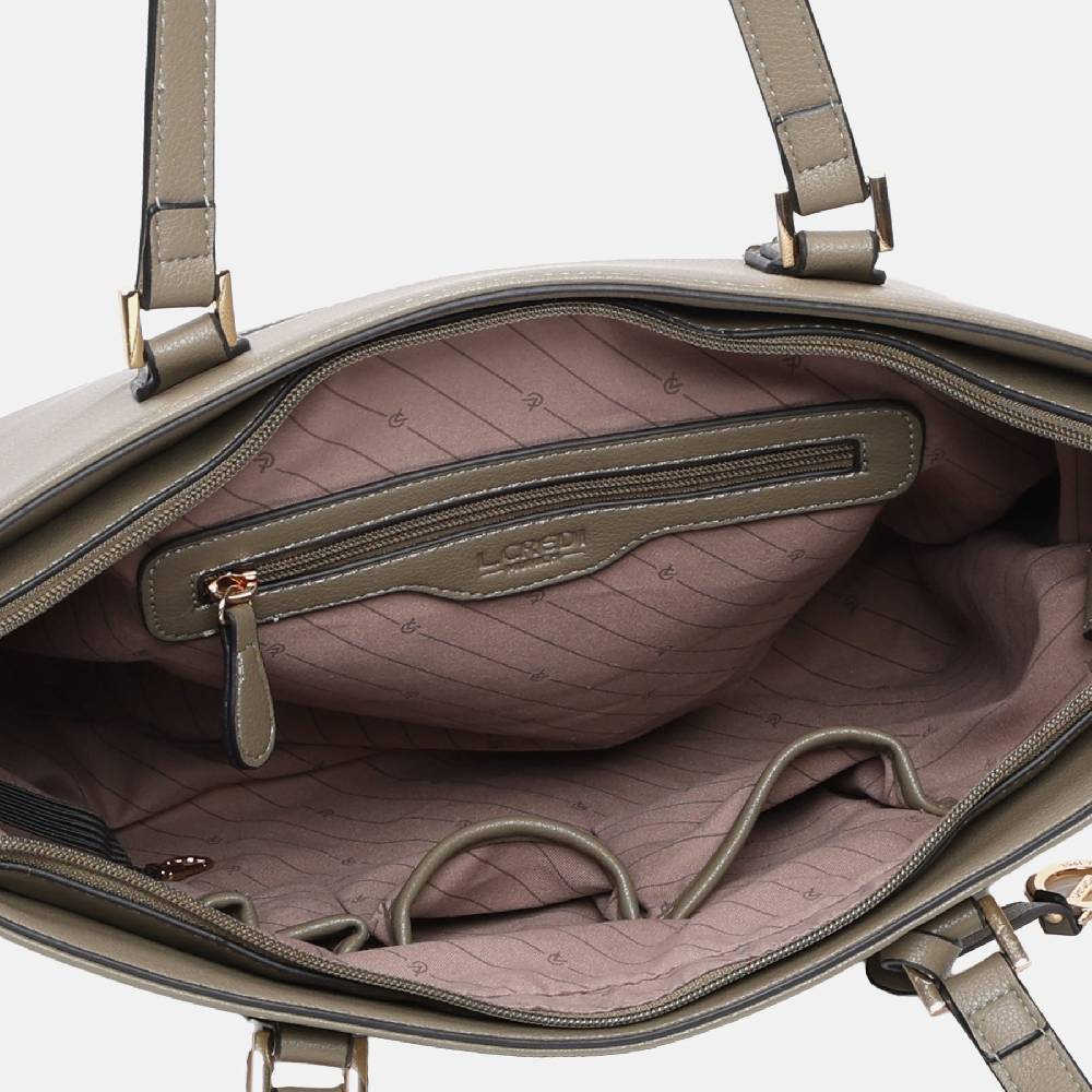 L. Credi Filippa Shopper khaki Riesige Rabatte